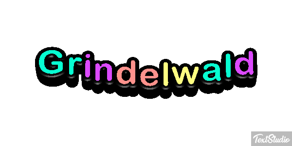 Grindelwald テキスト効果