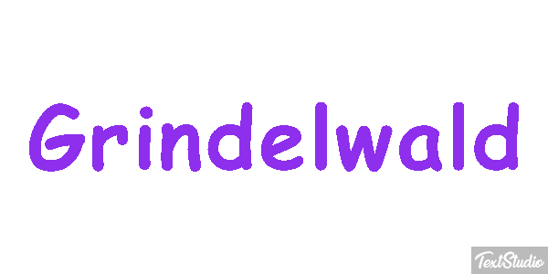 Grindelwald テキスト効果