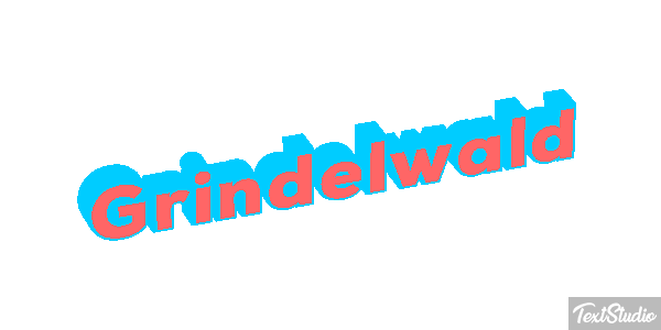 Grindelwald テキスト効果