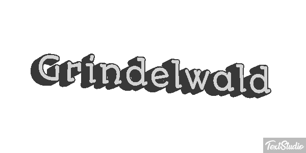 Grindelwald テキスト効果