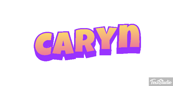 Caryn Текстовый эффект