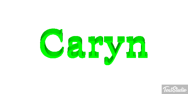 Caryn Текстовый эффект