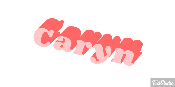 Caryn Текстовый эффект