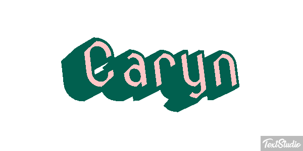 Caryn Текстовый эффект