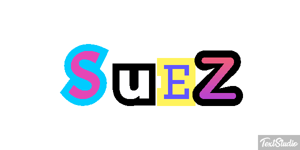 Suez Tekst effect