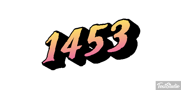 1453 テキスト効果