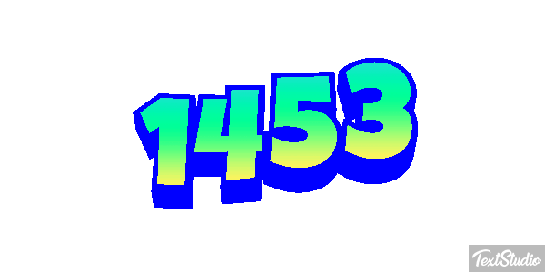 1453 テキスト効果