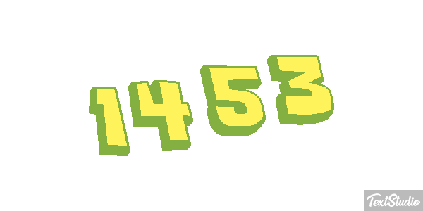 1453 テキスト効果