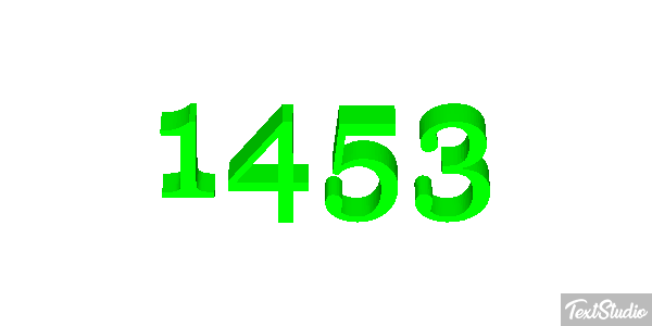 1453 テキスト効果