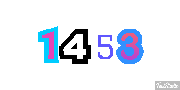 1453 テキスト効果