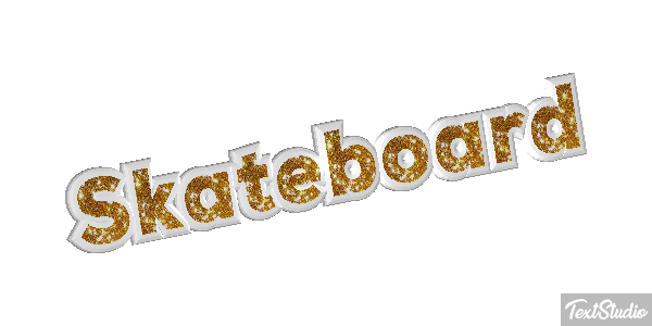 Skateboard Effetto testo