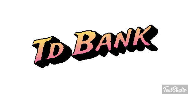Td Bank Efecto de texto