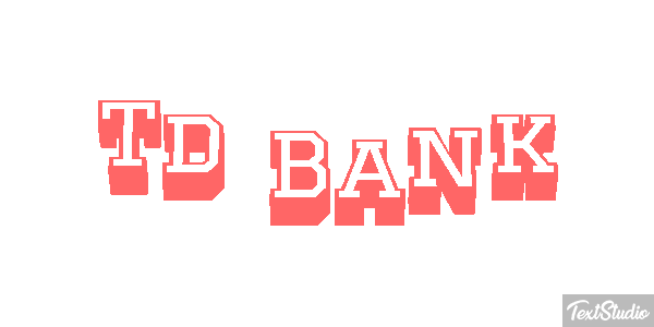 Td Bank Efecto de texto