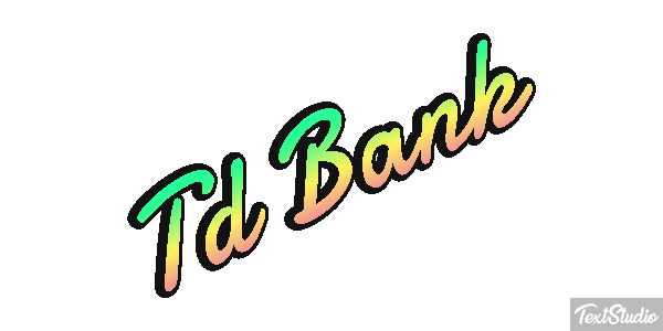 Td Bank Efecto de texto
