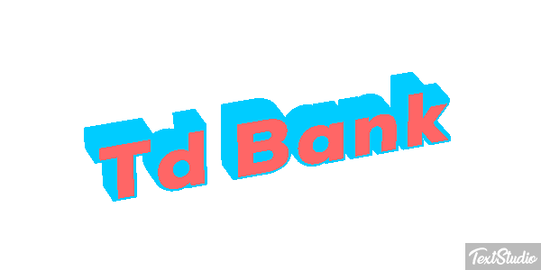 Td Bank Efecto de texto