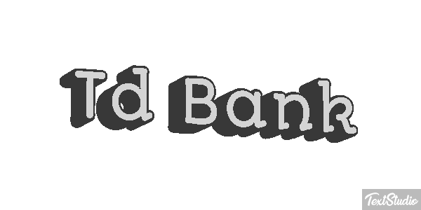 Td Bank Efecto de texto