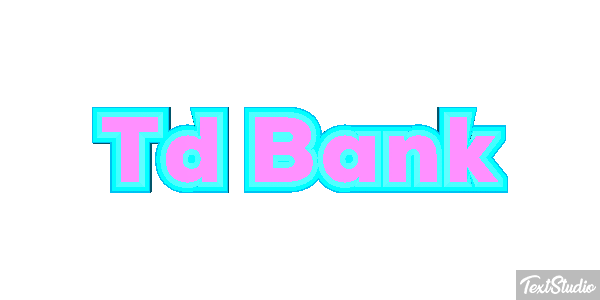 Td Bank Efecto de texto