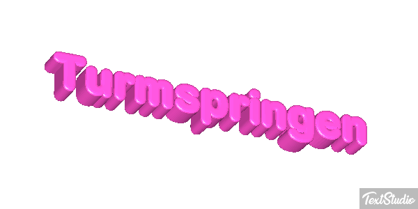 Turmspringen Texteffekt