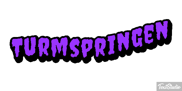 Turmspringen Texteffekt