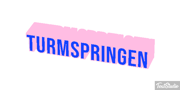 Turmspringen Texteffekt