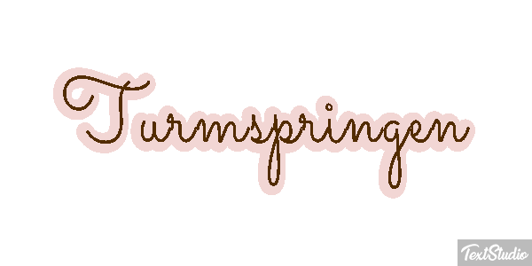 Turmspringen Texteffekt