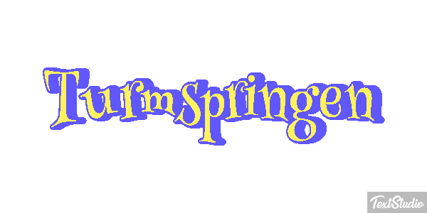 Turmspringen Texteffekt