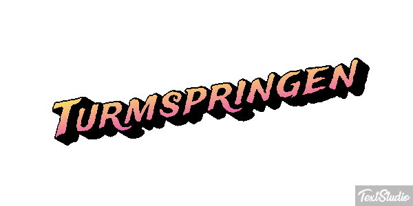 Turmspringen Texteffekt