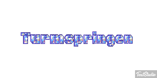 Turmspringen Texteffekt