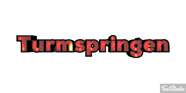 Turmspringen Texteffekt