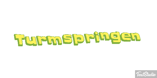 Turmspringen Texteffekt