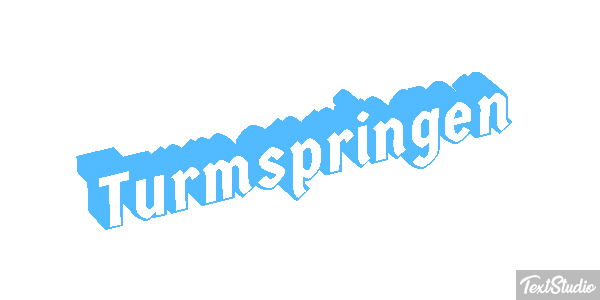Turmspringen Texteffekt