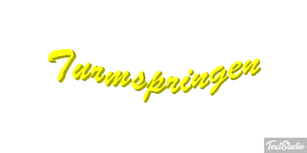 Turmspringen Texteffekt