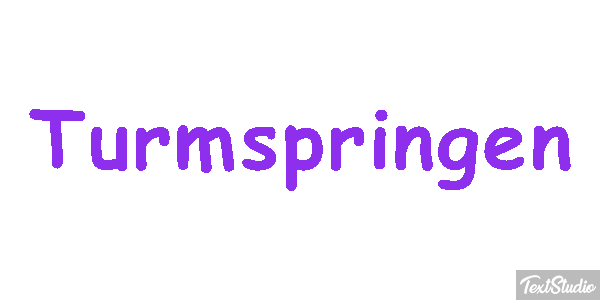 Turmspringen Texteffekt