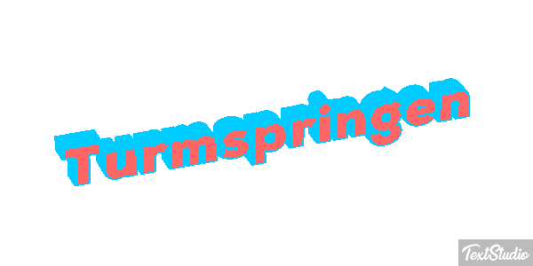 Turmspringen Texteffekt