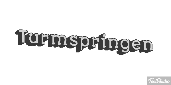 Turmspringen Texteffekt