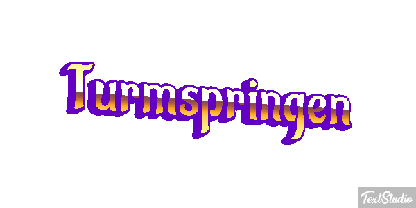 Turmspringen Texteffekt
