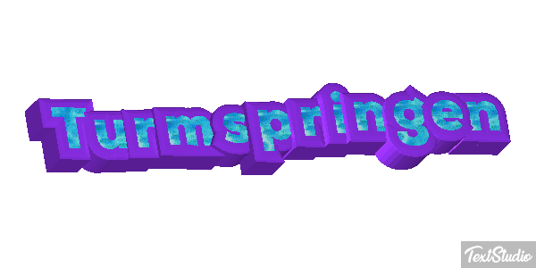 Turmspringen Texteffekt