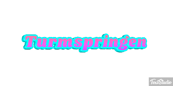 Turmspringen Texteffekt