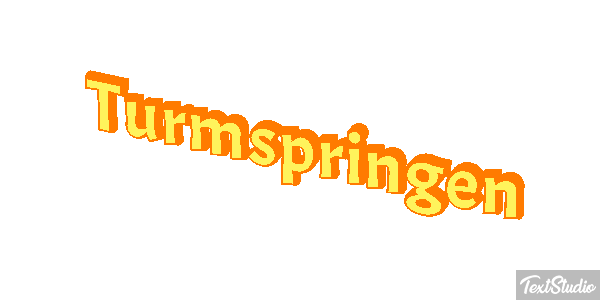 Turmspringen Texteffekt