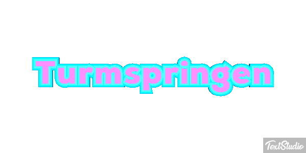 Turmspringen Texteffekt