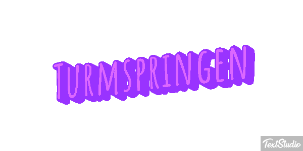 Turmspringen Texteffekt