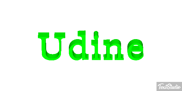 Udine Efekt tekstowy