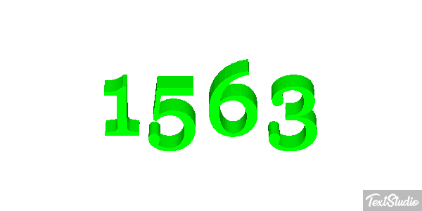 1563 Text effect