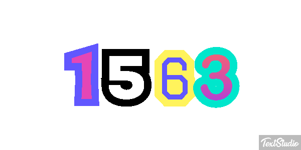 1563 Text effect