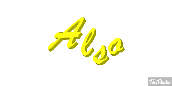 Also Text effect