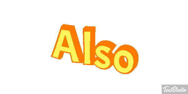 Also Text effect