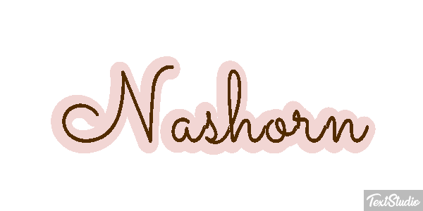 Nashorn Texteffekt