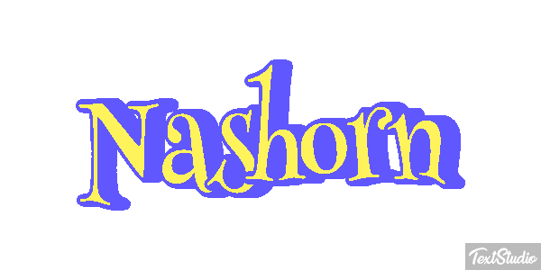 Nashorn Texteffekt