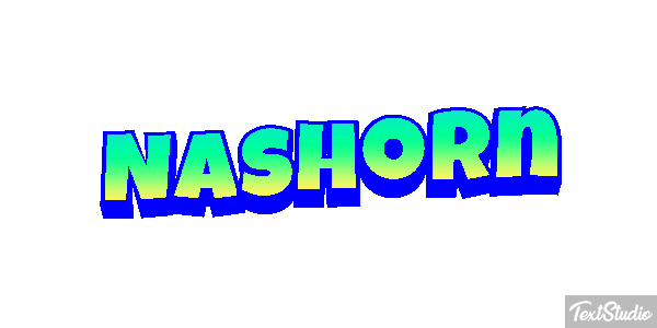 Nashorn Texteffekt