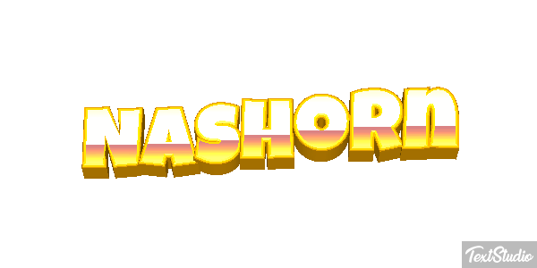 Nashorn Texteffekt